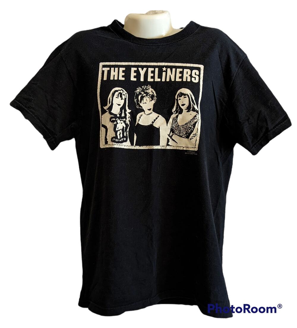 VTG RARE 2002 The Eyeliners Band Tour Tee T-shirt Pop Punk Riot Grrrl Music M